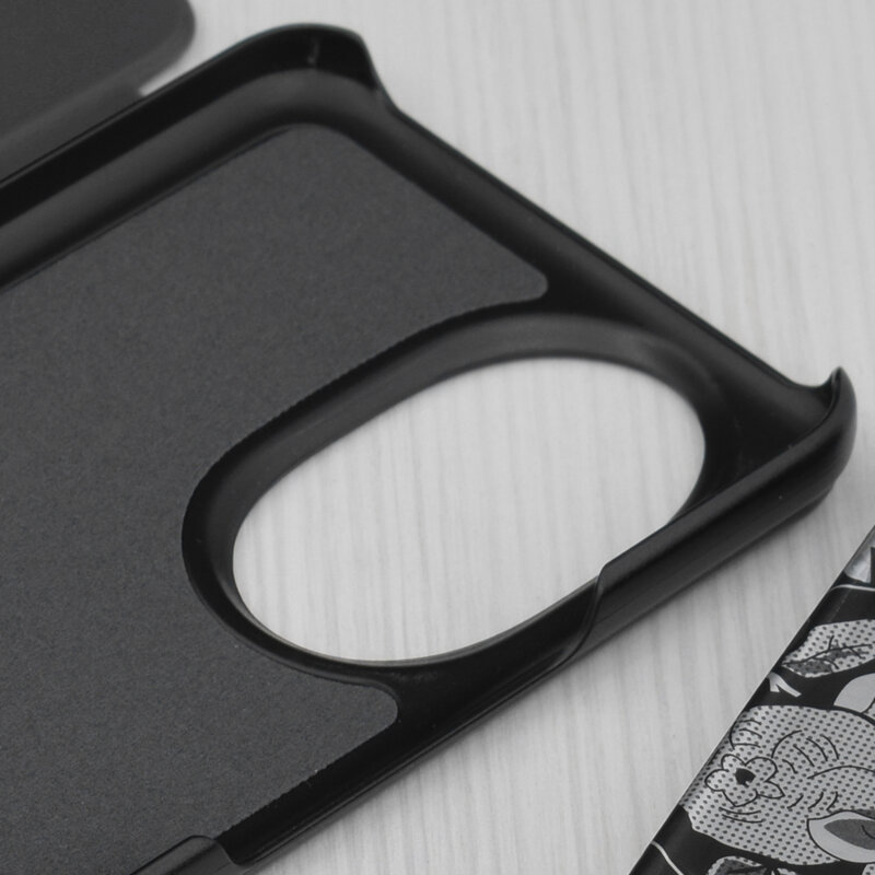 Husa Honor 200 Eco Leather View flip tip carte, negru