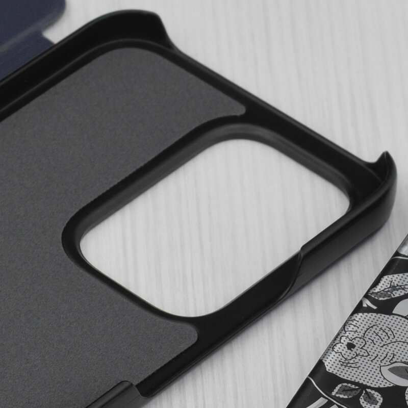 Husa Honor 200 Lite Eco Leather View flip tip carte, albastru