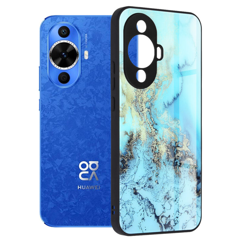 Husa Huawei nova 12s Techsuit Glaze, Blue Ocean