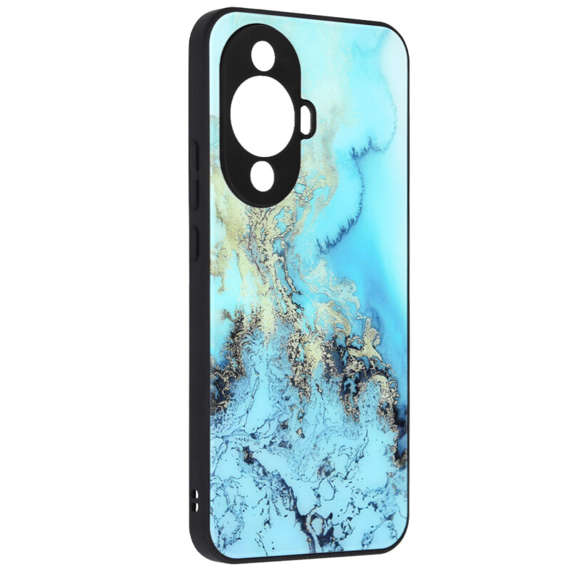 Husa Huawei nova 12s Techsuit Glaze, Blue Ocean
