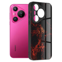 Husa Huawei Pura 70 Techsuit Glaze, Red Nebula