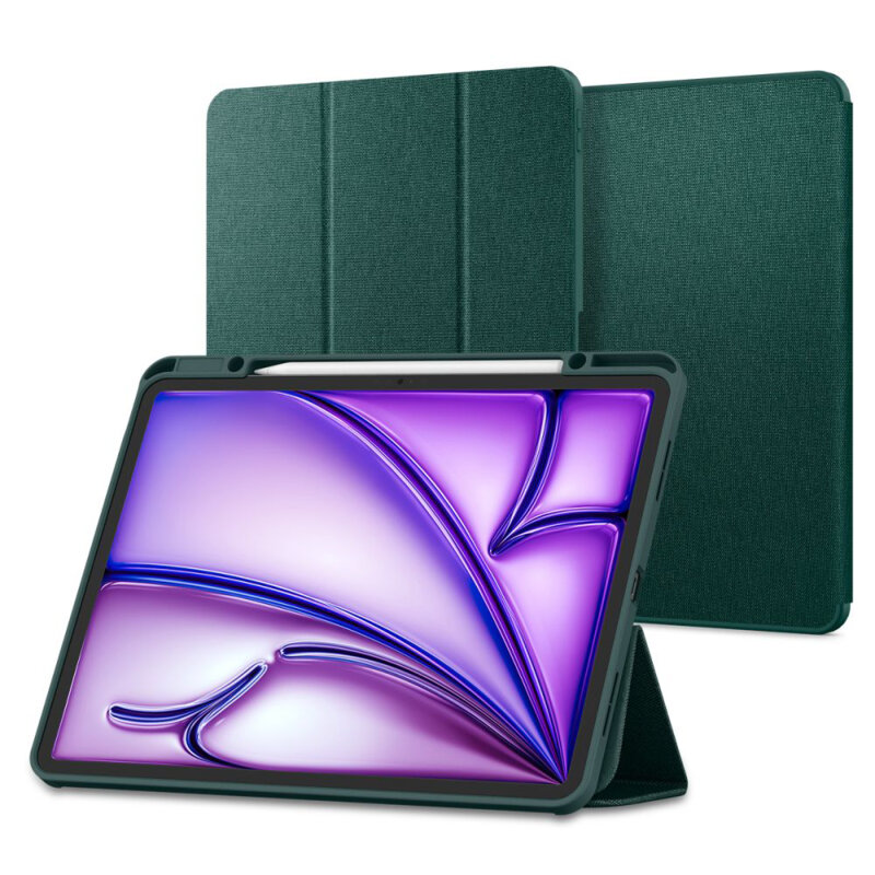 Husa iPad Air 13 (2024) Spigen Urban Fit, verde