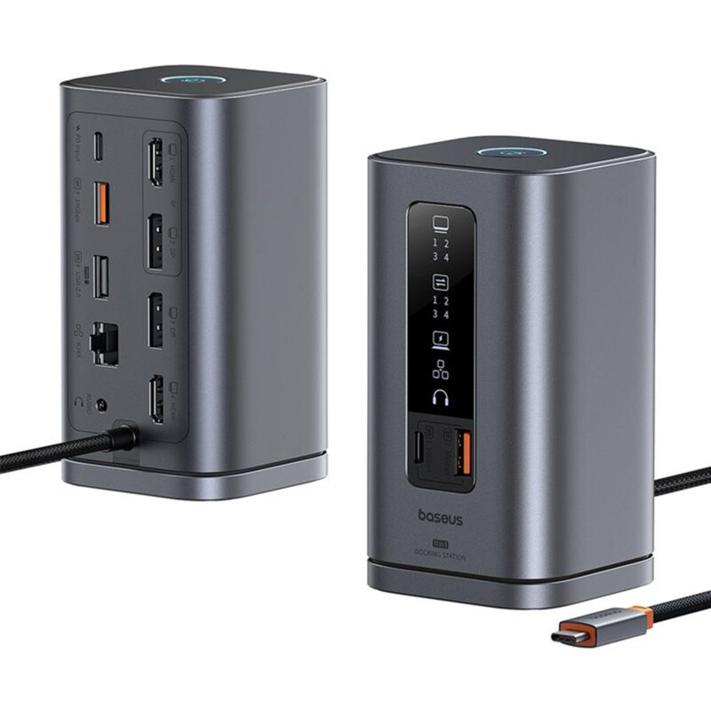 Docking Station USB-C la HDMI, USB, RJ45 Baseus Spacemate Series