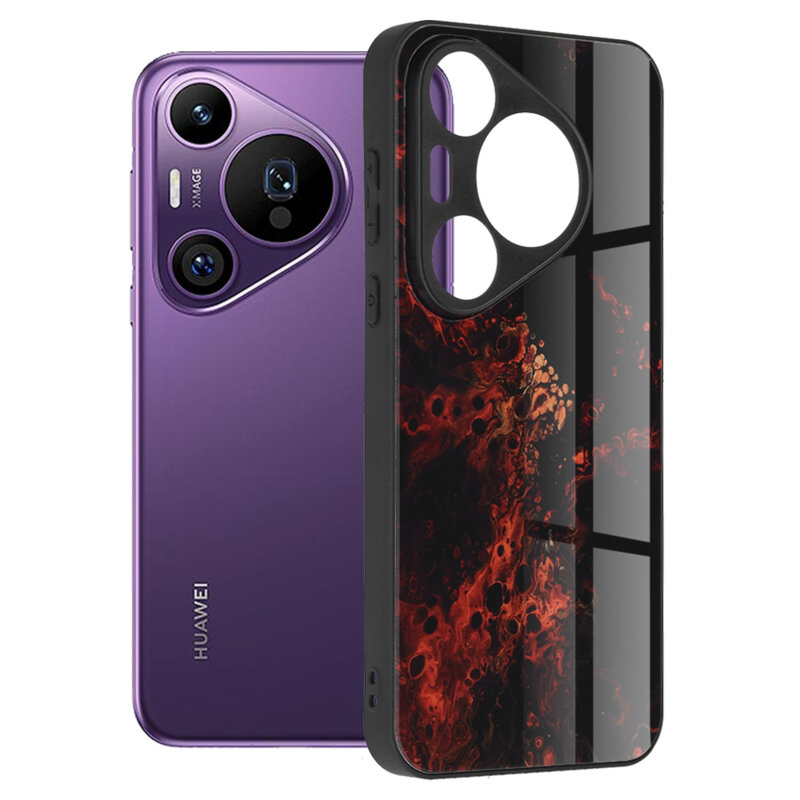Husa Huawei Pura 70 Pro Techsuit Glaze, Red Nebula