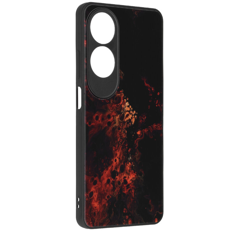Husa Oppo A60 4G Techsuit Glaze, Red Nebula