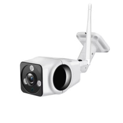 Fisheye camera de supraveghere WiFi Techsuit, V380 PRO, alb, K5
