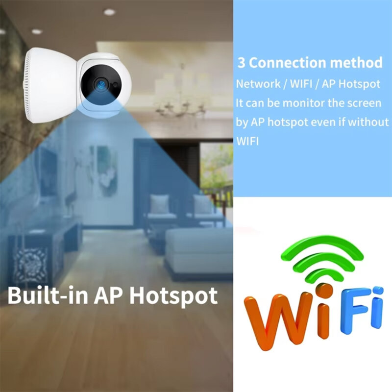 Camera video de supraveghere interior WiFi Techsuit Q7, alb