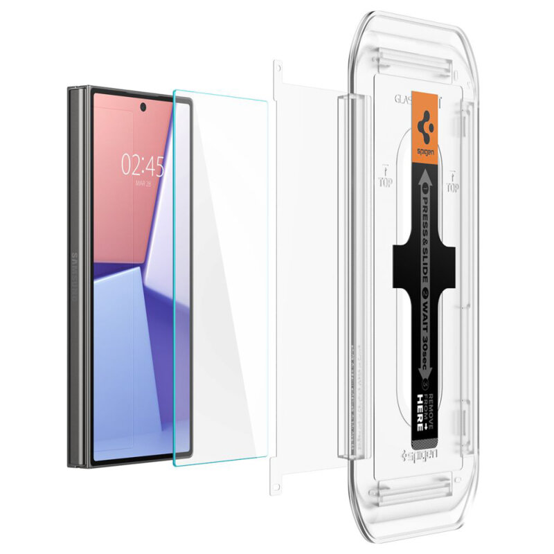 [Pachet 2x] Folie Samsung Galaxy Z Fold6 Spigen Glas.tR EZ Fit, transparenta