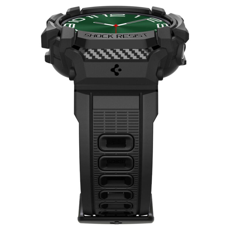 [Pachet husa + curea] Husa Samsung Galaxy Watch Ultra 47mm Spigen Rugged Armor Pro, negru