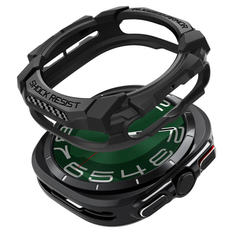 Husa Samsung Galaxy Watch Ultra 47mm Spigen Rugged Armor, negru