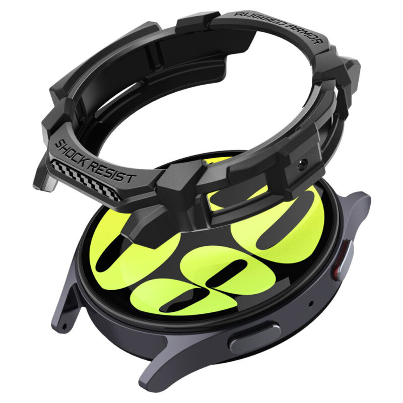 Husa Samsung Galaxy Watch7 44mm Spigen Rugged Armor, negru
