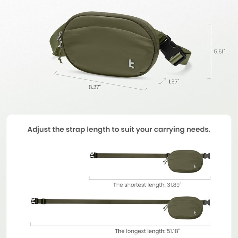 Borseta sport pentru alergare Tomtoc T32S1T1, verde