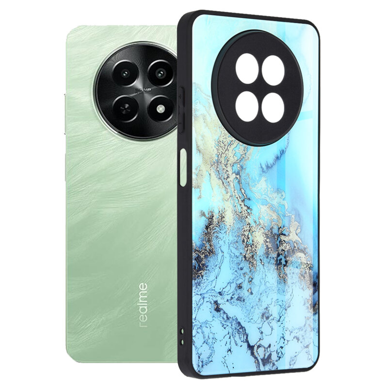 Husa Realme 12x Techsuit Glaze, Blue Ocean