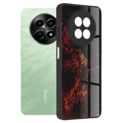 Husa Realme 12x Techsuit Glaze, Red Nebula