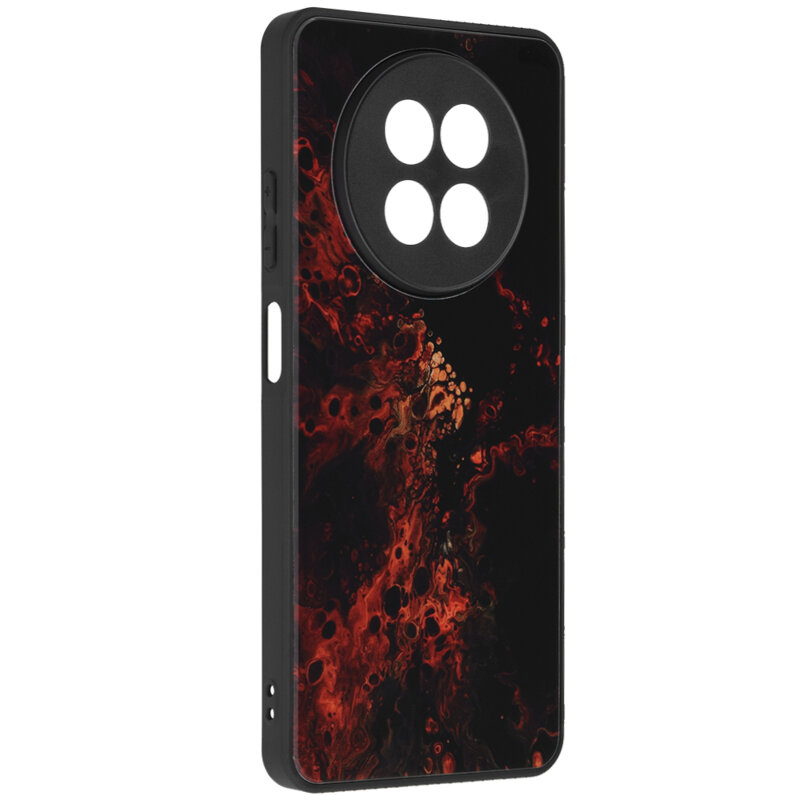 Husa Realme 12x Techsuit Glaze, Red Nebula