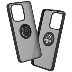 Husa Xiaomi Redmi Note 13 4G Techsuit Glinth cu inel suport stand magnetic, negru