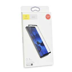 Folie Protectie Baseus 3D Samsung Galaxy S9 Plus FullCover - Black