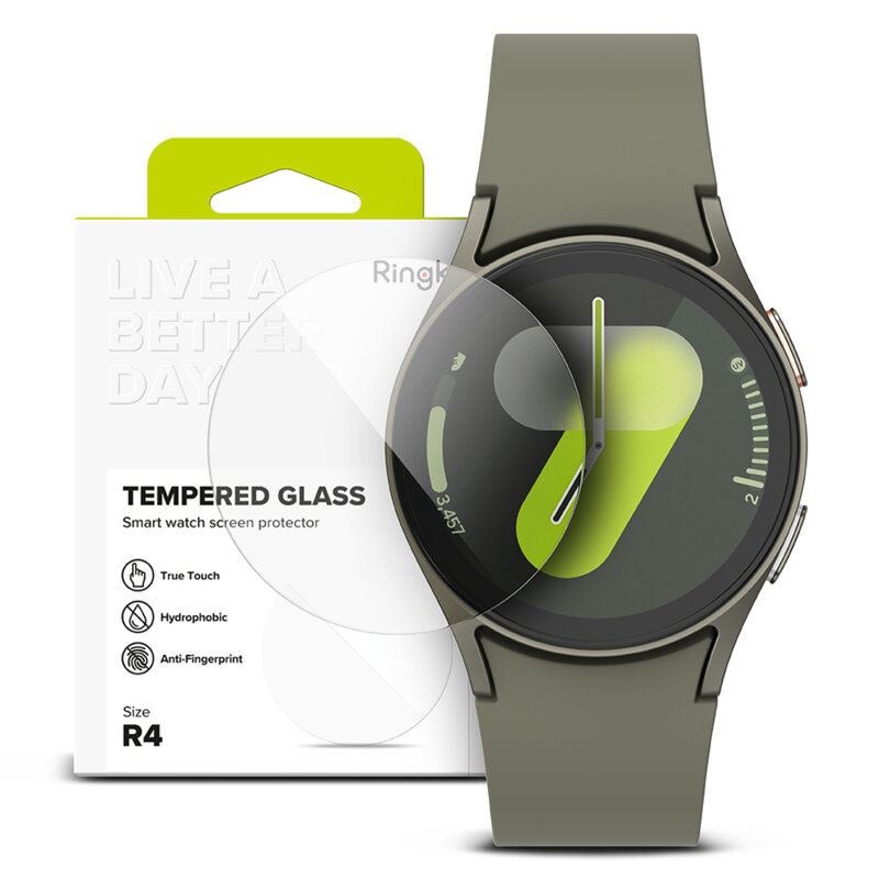 [Pachet 4x] Folie Samsung Galaxy Watch7 40mm Ringke Tempered Glass R4, transparenta