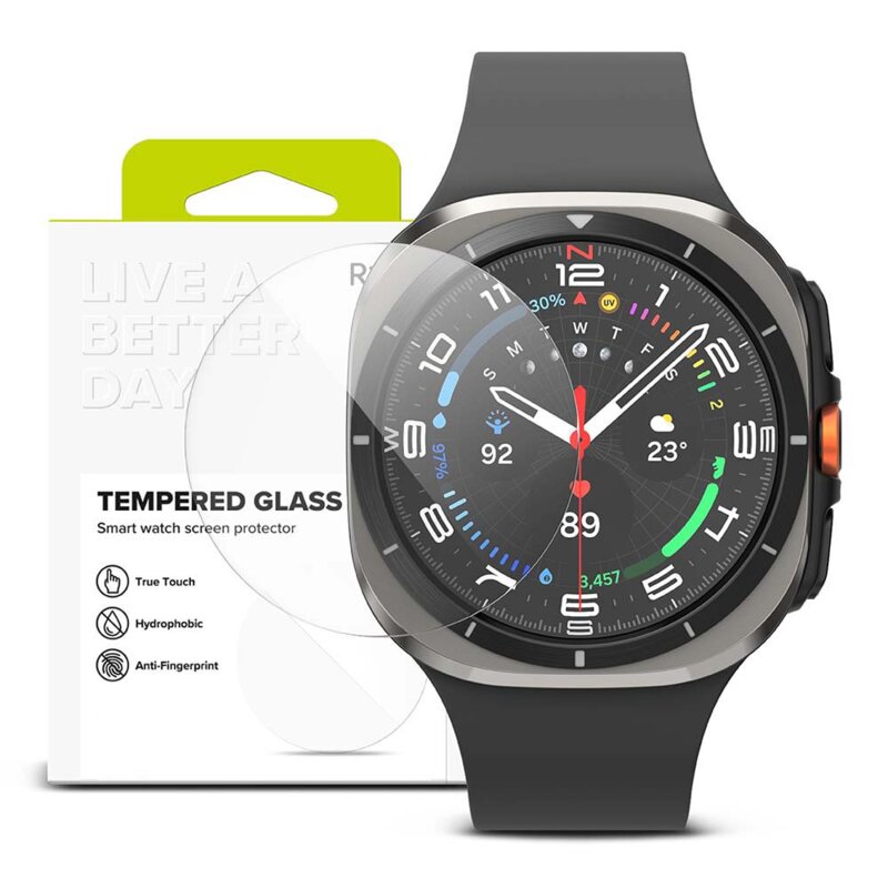 [Pachet 4x] Folie Samsung Galaxy Watch Ultra 47mm Ringke Tempered Glass R10, transparenta
