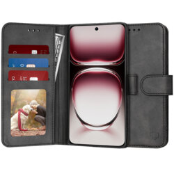Husa 360 Oppo Reno12 Pro Techsuit Diary Book, negru