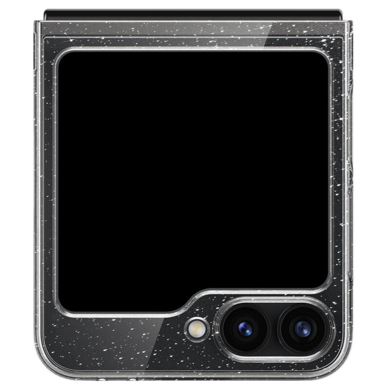 Husa Samsung Galaxy Z Flip6 Spigen Air Skin, transparenta cu sclipici