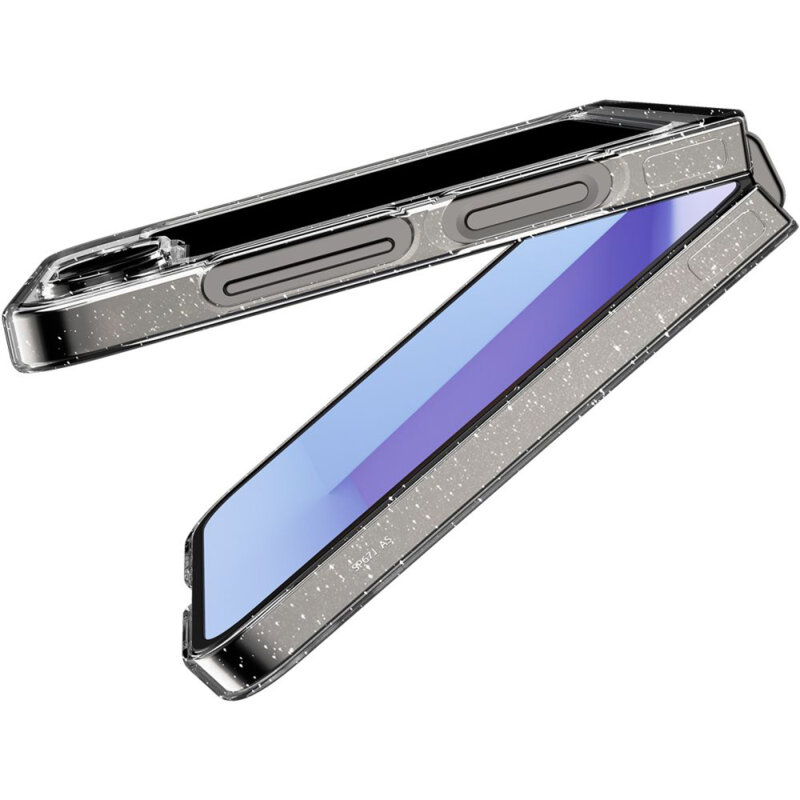 Husa Samsung Galaxy Z Flip6 Spigen Air Skin, transparenta cu sclipici