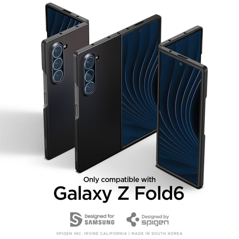 Husa Samsung Galaxy Z Fold6 Spigen Air Skin, negru