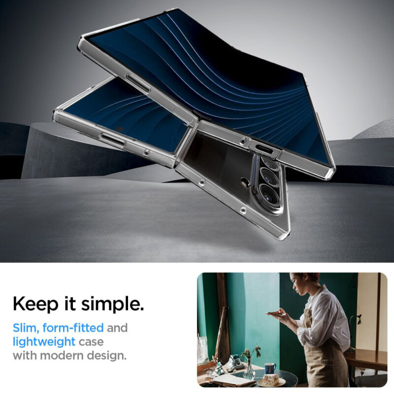 Husa Samsung Galaxy Z Fold6 Spigen Air Skin, transparenta