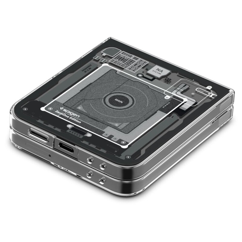 Husa Samsung Galaxy Z Flip6 Spigen Air Skin, negru/transparenta