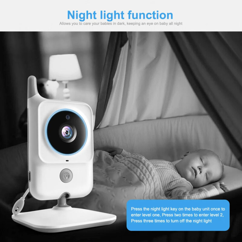 Baby monitor pentru monitorizare copii Techsuit, VB607, alb