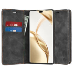 Husa piele Honor 200 Pro Techsuit Confy Cover, negru