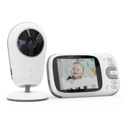 Baby monitor pentru supraveghere bebe Techsuit, VB609, alb