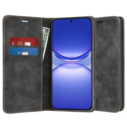 Husa piele Huawei nova 12s Techsuit Confy Cover, negru