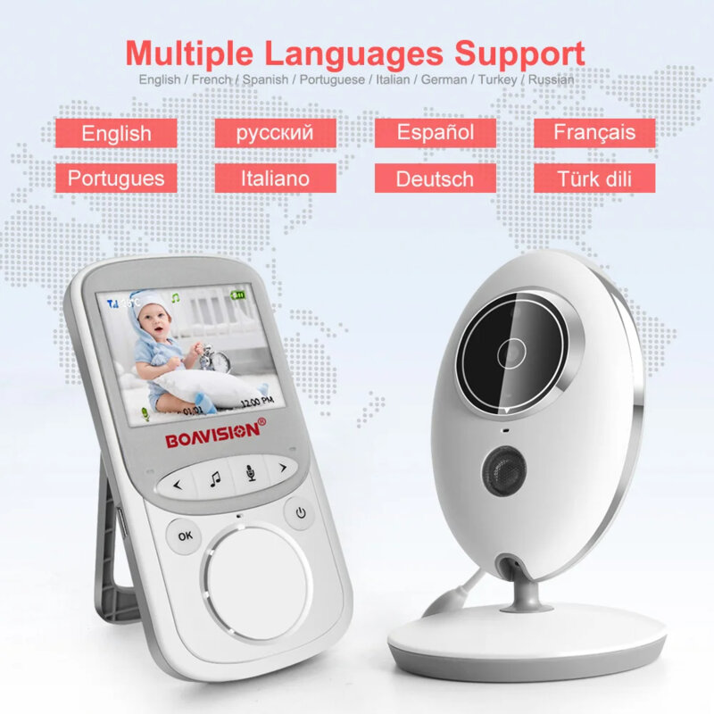 Baby monitor pentru monitorizare copii Techsuit, VB605, alb