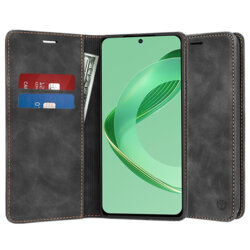 Husa piele Huawei nova 12 SE Techsuit Confy Cover, negru