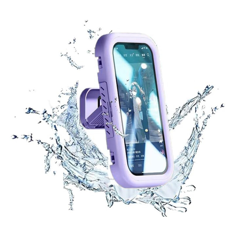 Suport de perete pentru telefon, retractabil Techsuit, mov, LC-999