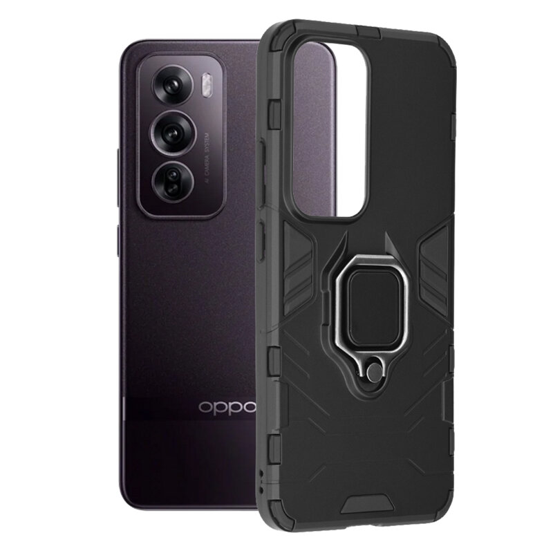 Husa Oppo Reno12 Pro Techsuit Silicone Shield, negru