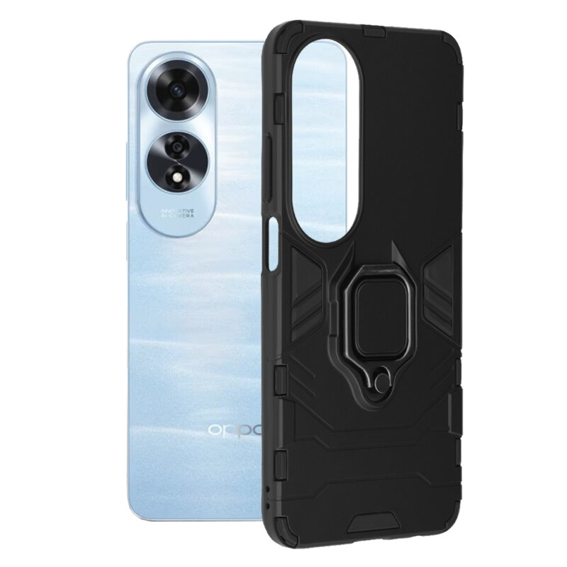Husa Oppo A60 4G Techsuit Silicone Shield, negru