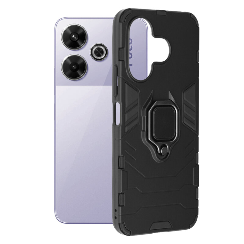 Husa Xiaomi Poco M6 4G Techsuit Silicone Shield, negru