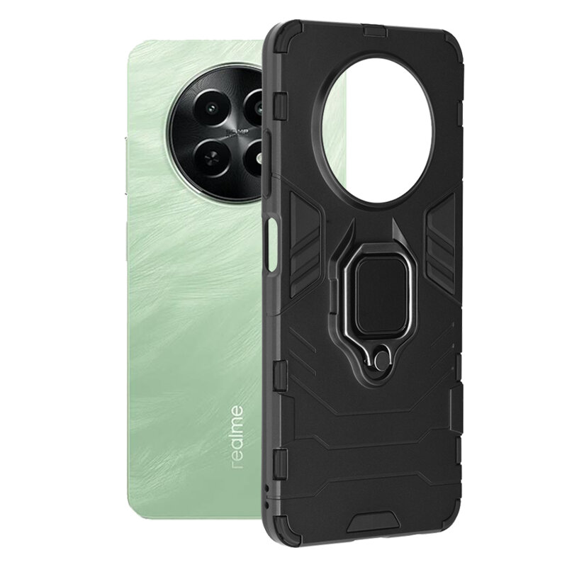 Husa Realme 12x Techsuit Silicone Shield, negru
