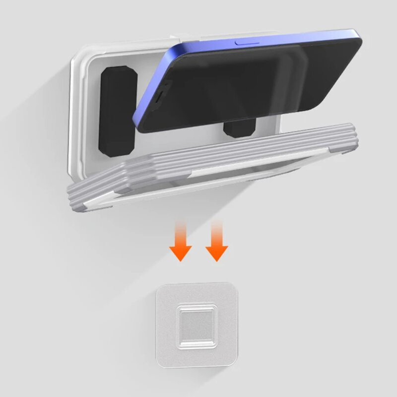 Suport de perete pentru telefon, impermeabil Techsuit, negru, LC-888