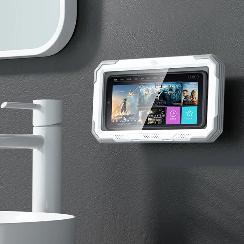 Suport de perete pentru telefon, impermeabil Techsuit, negru, LC-888