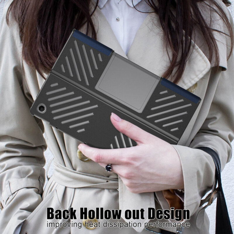 Husa Lenovo Tab Plus Techsuit FoldPro, albastru