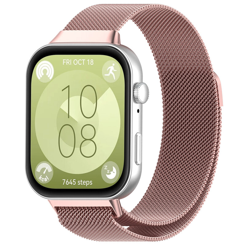 Curea Huawei Watch Fit 3 Techsuit, roz, W009