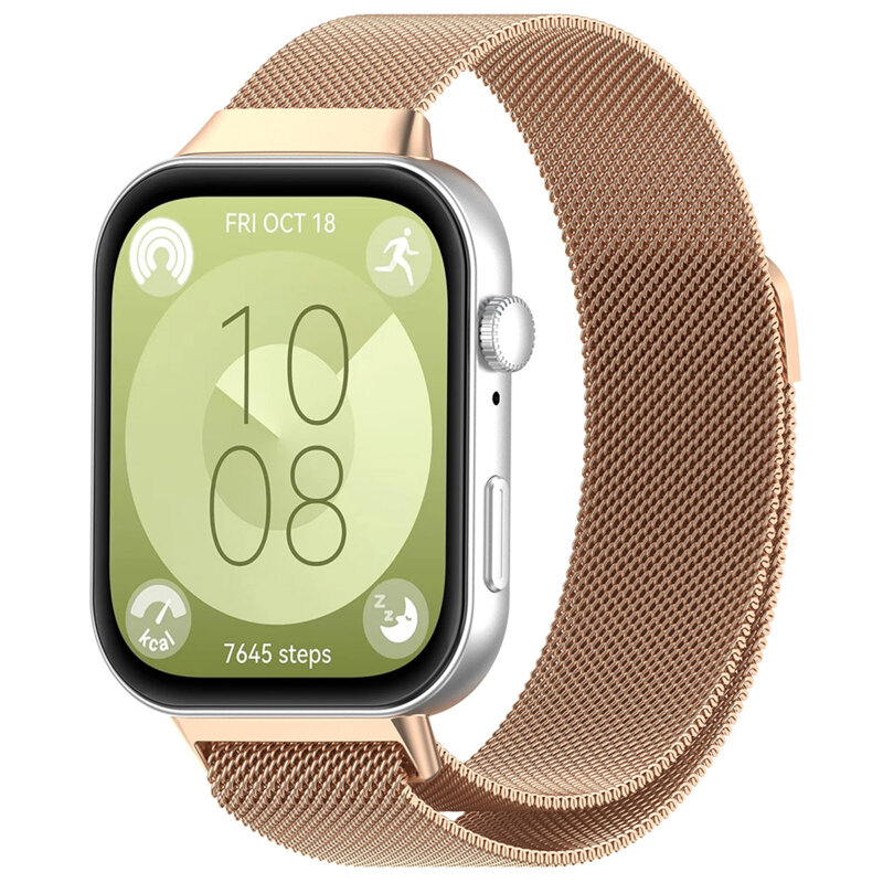 Curea Huawei Watch Fit 3 Techsuit, roz auriu, W009
