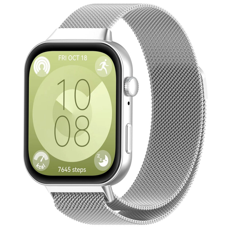 Curea Huawei Watch Fit 3 Techsuit, argintiu, W009