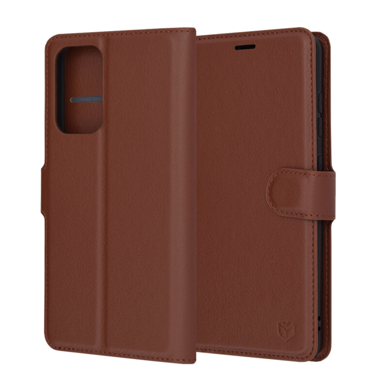 Husa Samsung Galaxy A52s 5G Techsuit Leather Folio, maro