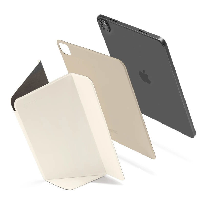 Husa iPad Air 5 (2022) Tomtoc Inspire Mode Folio, B52A1W1, crem