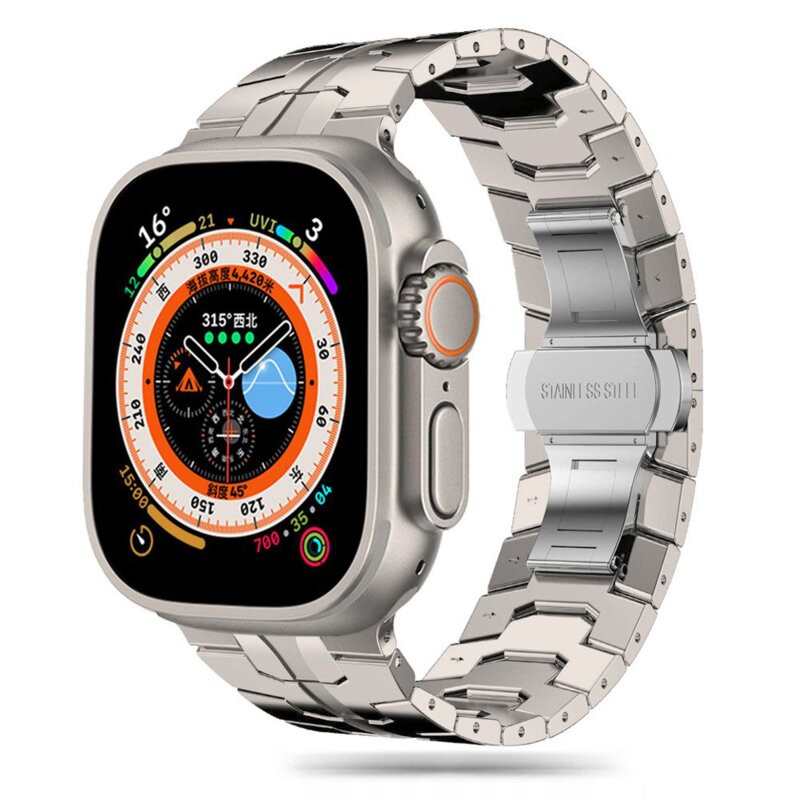 Curea Apple Watch 6 44mm Techsuit, gri, W063