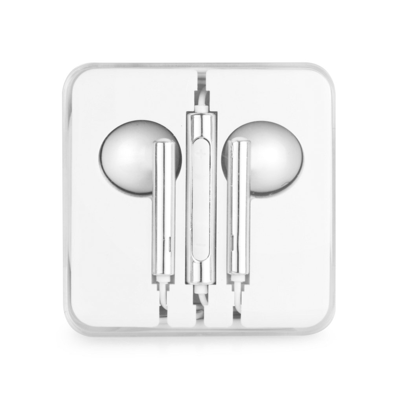 Casti Enjoy Stereo Jack 3.5mm Cu Microfon Si Butoane Control - Argintiu